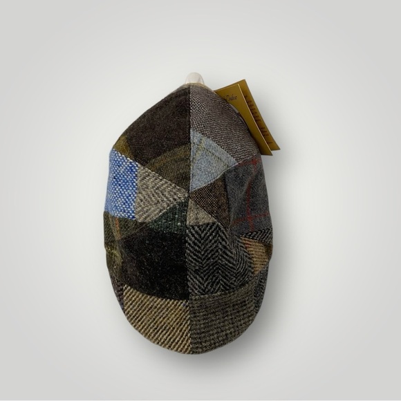 Hannah Hats Vintage  Patchwork Tweed Cap 100% Wool Made in Ireland Sz M - Picture 2 of 12